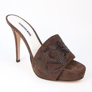 Swarovski Crystal Vanessa Noel Open Toe Shoes
